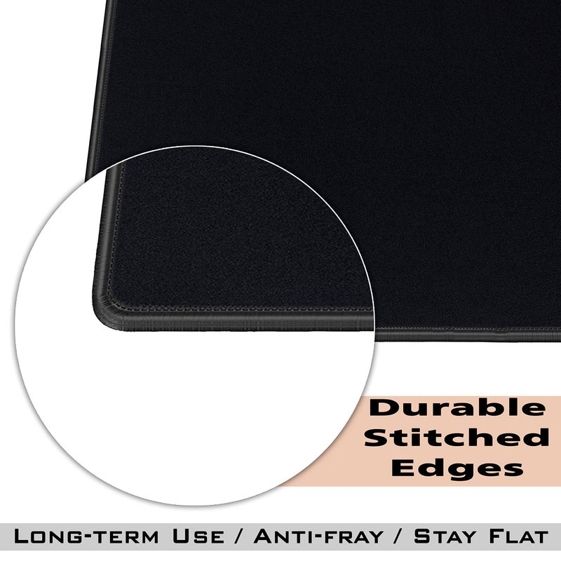 SaiTech IT 20 Pack Mouse Pad with Stitched Edges Mousepads Bulk Non-Slip Rubber Base, Waterproof Coating Mouse Pads for Computers, Laptop, Office & Home -(9.84 x 8.27 Inch) - Black - Image 3